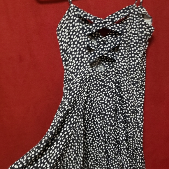 90'S BODY EXTERIOR'S-BUTTON UP W/ CRISSCROSS BACK SKORT/5/EGPLC - Picture 4 of 6